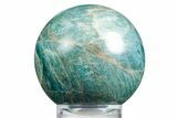 Bright Blue Apatite Sphere - Madagascar #334065-1